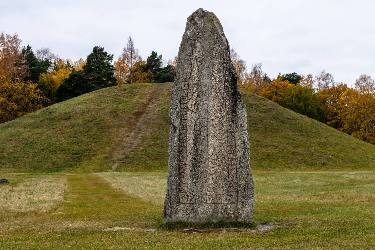 Swedish authorities have launched an investigation after nearly 60 illegal pits were discovered at Anundshög, the country's largest Viking Age burial mound.