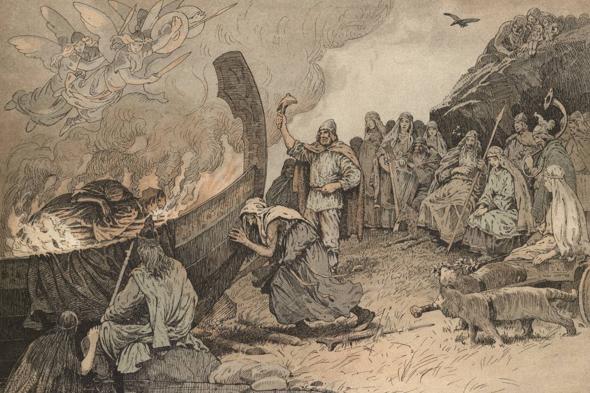 "Balder's Funeral Pyre."