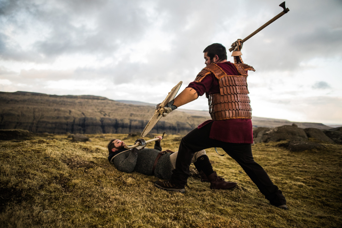 Festívalhöll is a vibrant Viking festival held on Sandoy Island in the Faroe Islands, offering a variety of historical reenactments, games, and cultural activities for all ages.
