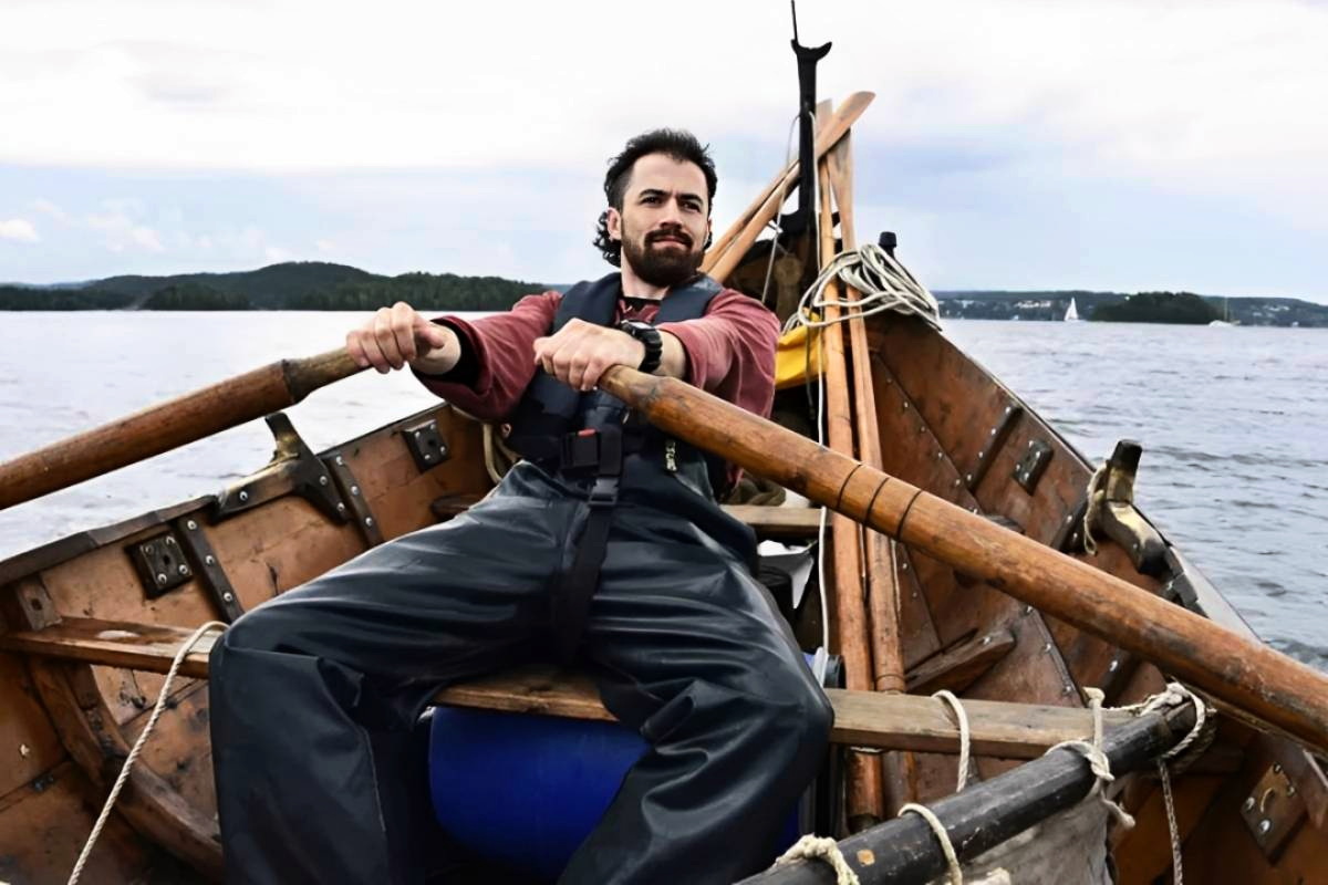 Greer Jarrett has sailed thousands of miles in reconstructed Viking-style boats to better understand Viking Age navigation.