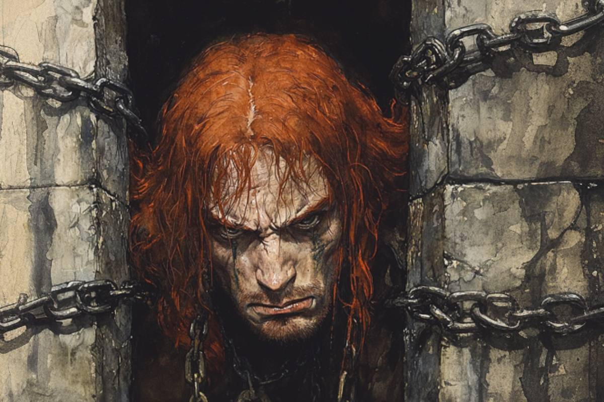 After causing Baldr's death, Loki was captured by the gods and chained beneath the earth, condemned to suffer until Ragnarök.