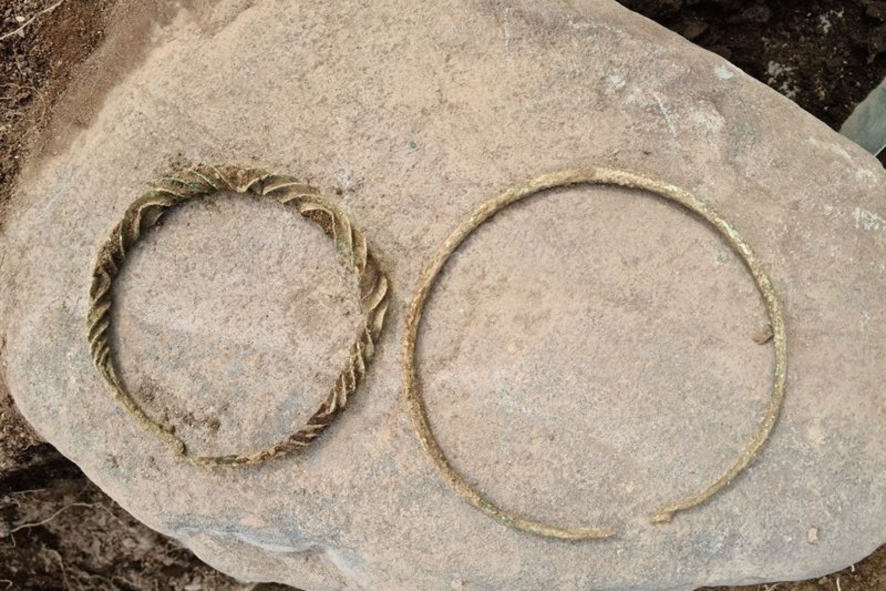 Bronze Age neck rings, Marby, Sweden. Source: Arkeologerna/The Archaeologists