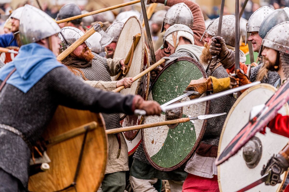 Overcoming the elements, the JORVIK Viking Festival attracted thousands to its vibrant celebration of Viking culture, culminating in a fiery tribute to the mythical Yggdrasil.