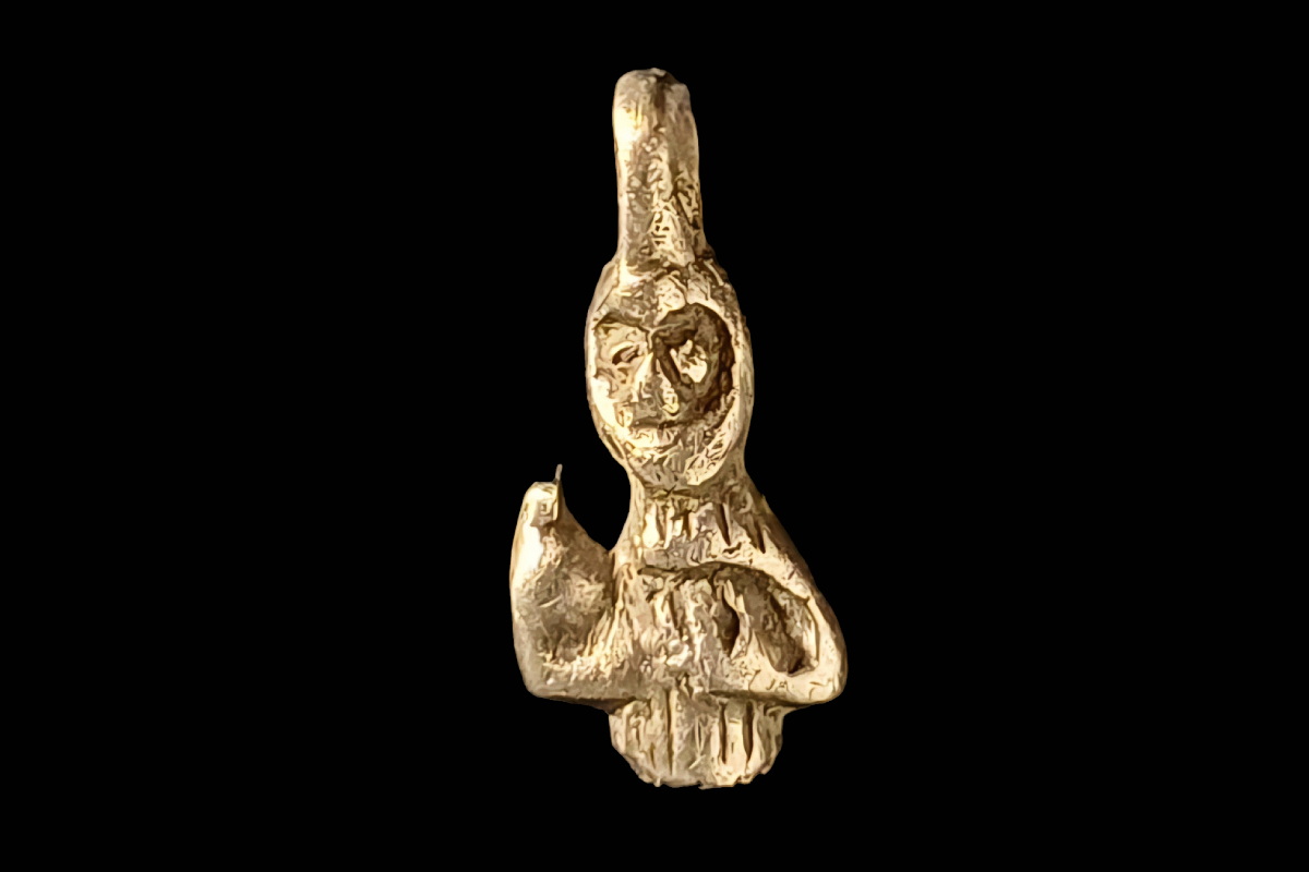 An amateur archeologist uncovered a silver Odin-like pendant in Denmark, which may suggest a Viking presence.