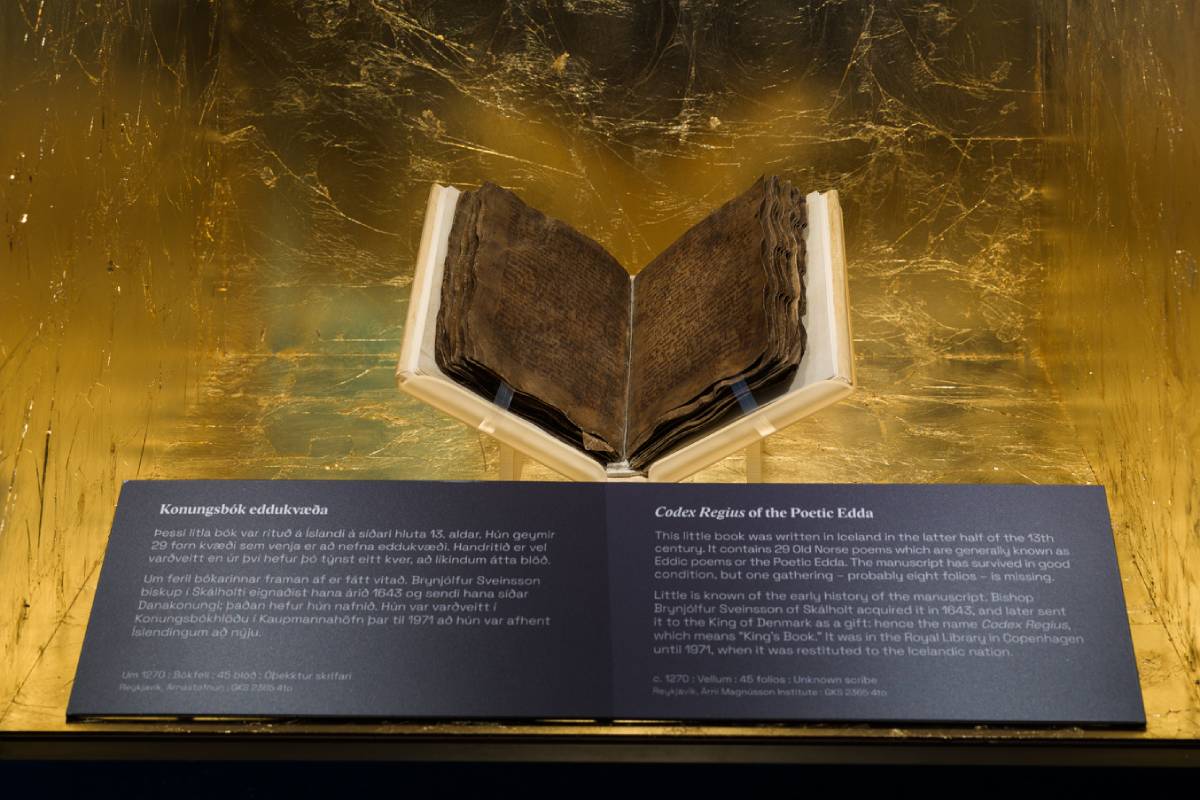 At the Edda building in Reykjavík, the World in Words exhibition features ancient texts that reveal insights into Viking beliefs, laws, and legends.