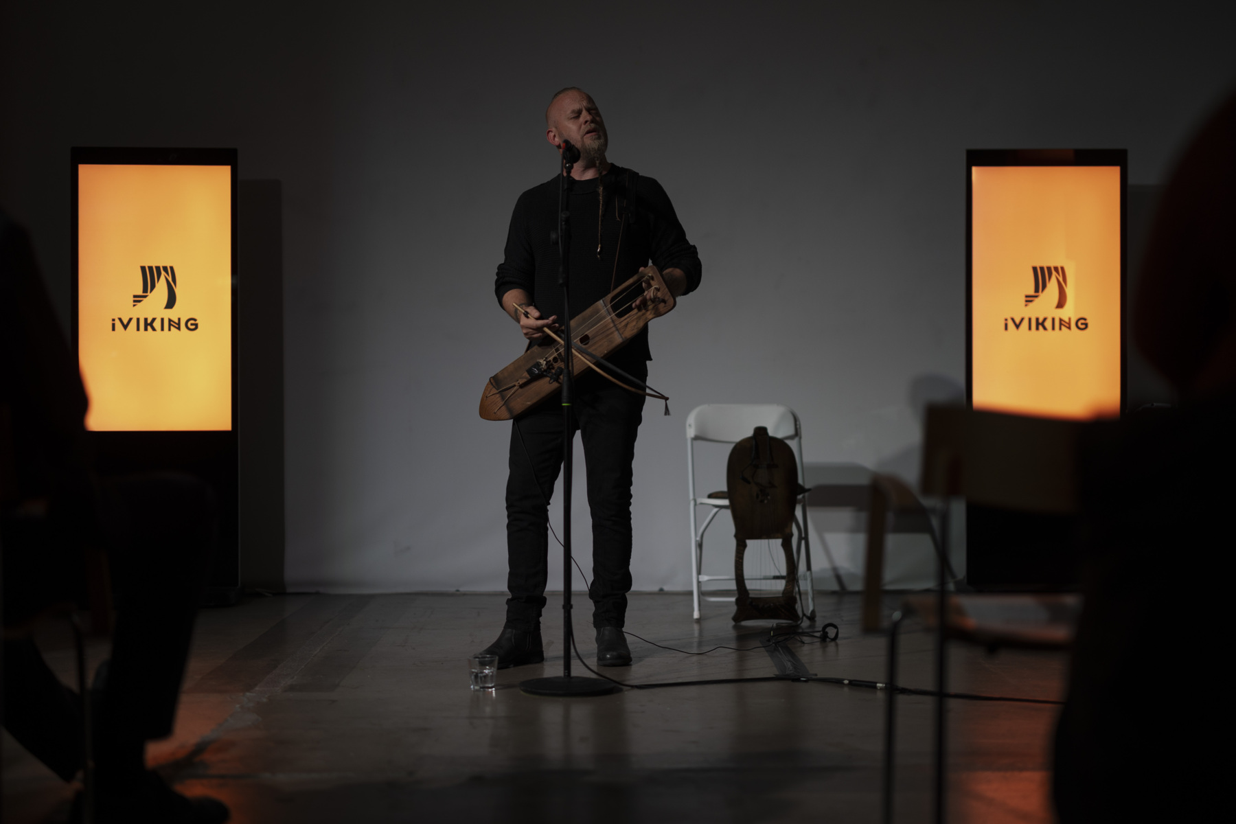 Einar Selvik performs at iViking launch. Source: NorseMap / University College Cork