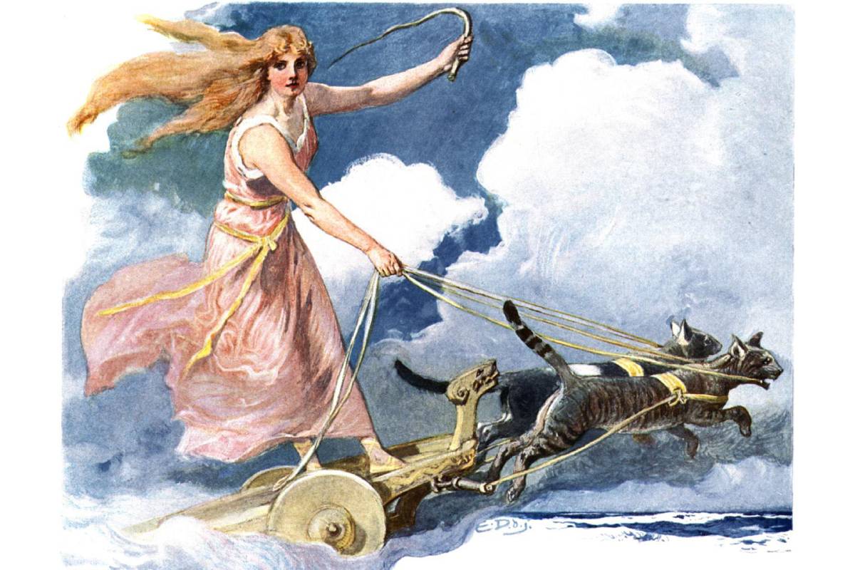 Snorri Sturluson's Christian context influenced how female deities like Freyja were written into Norse literary tradition.
