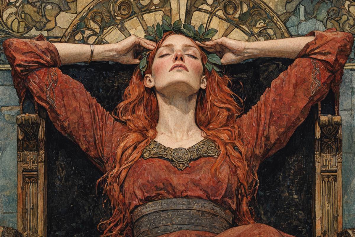 In the myths, Gerðr stands out as a jötunn of striking beauty whose marriage to Freyr leads to the legendary Yngling line.