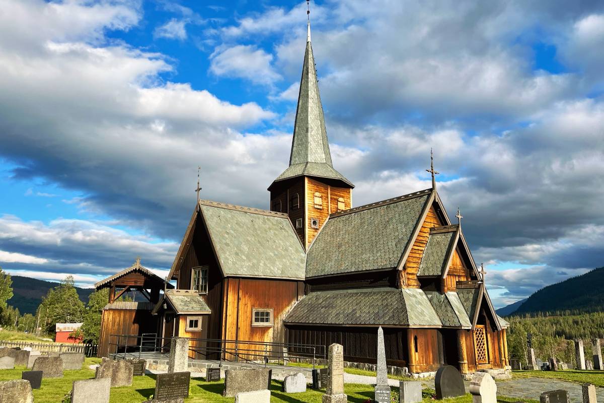 Hedalen Stave Church in Innlandet, Norway, is a 12th-century wooden parish church whose timbers were felled around 1160, and it has stood in the Hedalen valley for close to a thousand years.