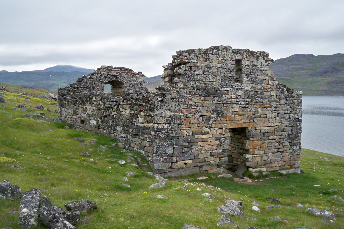 Hvalsey Church, built around 1300 near a fjord in Greenland, is the best-preserved Norse building and the site of the last documented Norse event in Greenland – a wedding in 1408.