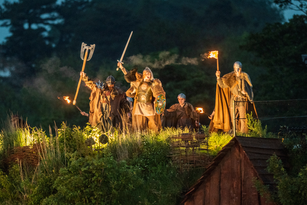 Within a specially recreated Viking village in County Durham, "Kynren" offers a 90-minute theatrical journey through English history, running from July 27 to September 14.