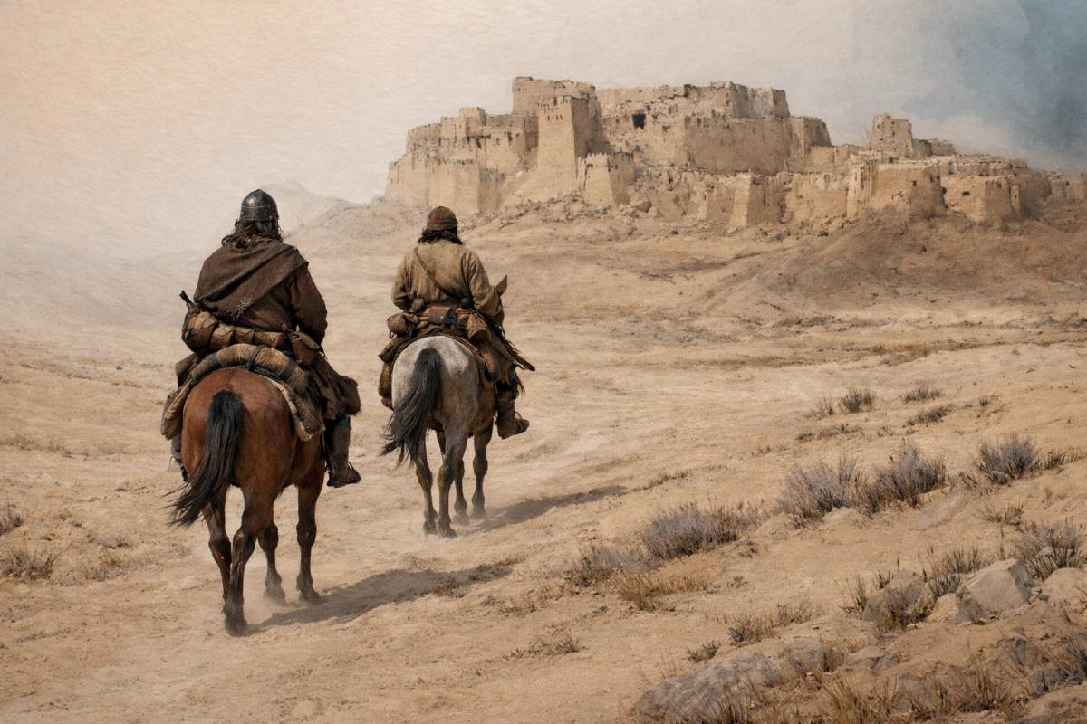Viking expeditions into Eastern Europe and the Caspian region suggest possible encounters with Silk Road trade centers, such as Baghdad.