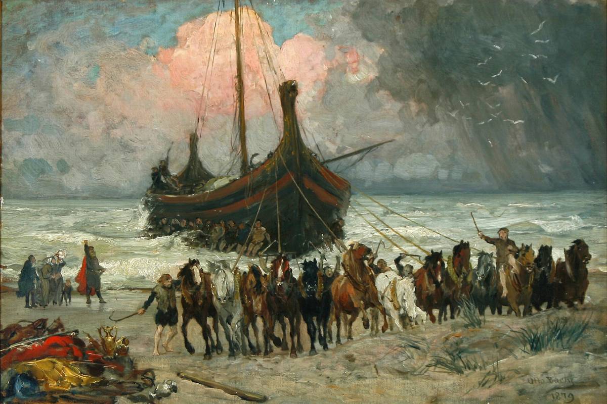 The return of the Vikings, by Otto Bache, 1879.