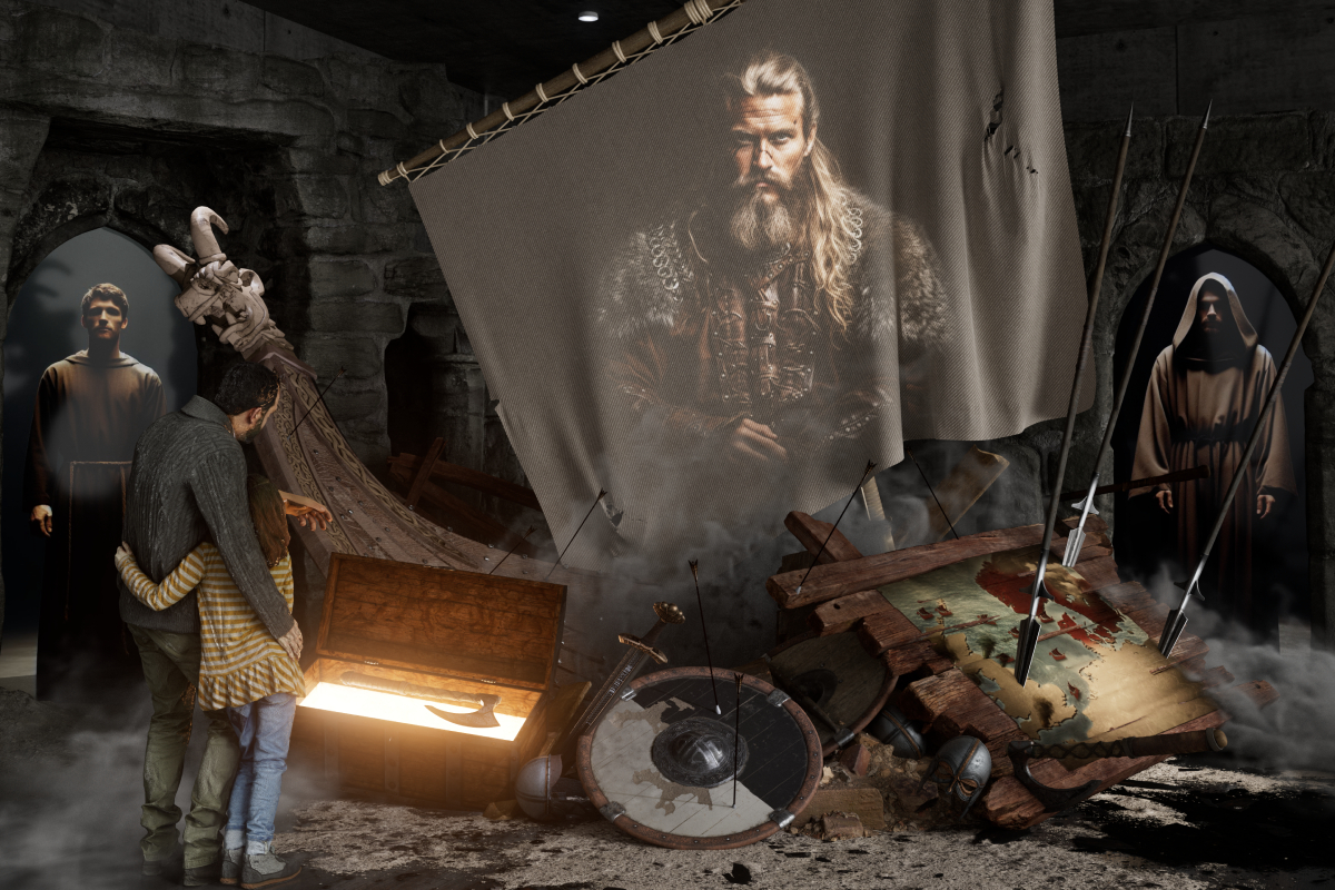 Located in Rouen, the Cité Immersive Viking immerses visitors in the rich Viking heritage of Normandy with authentic artifacts, 360° video projections, and interactive displays.