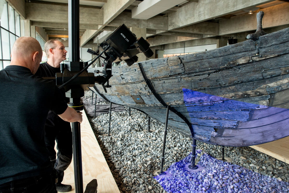 The museum is using advanced 3D scanning technology to document the Skuldelev ships, ensuring their preservation for future generations.