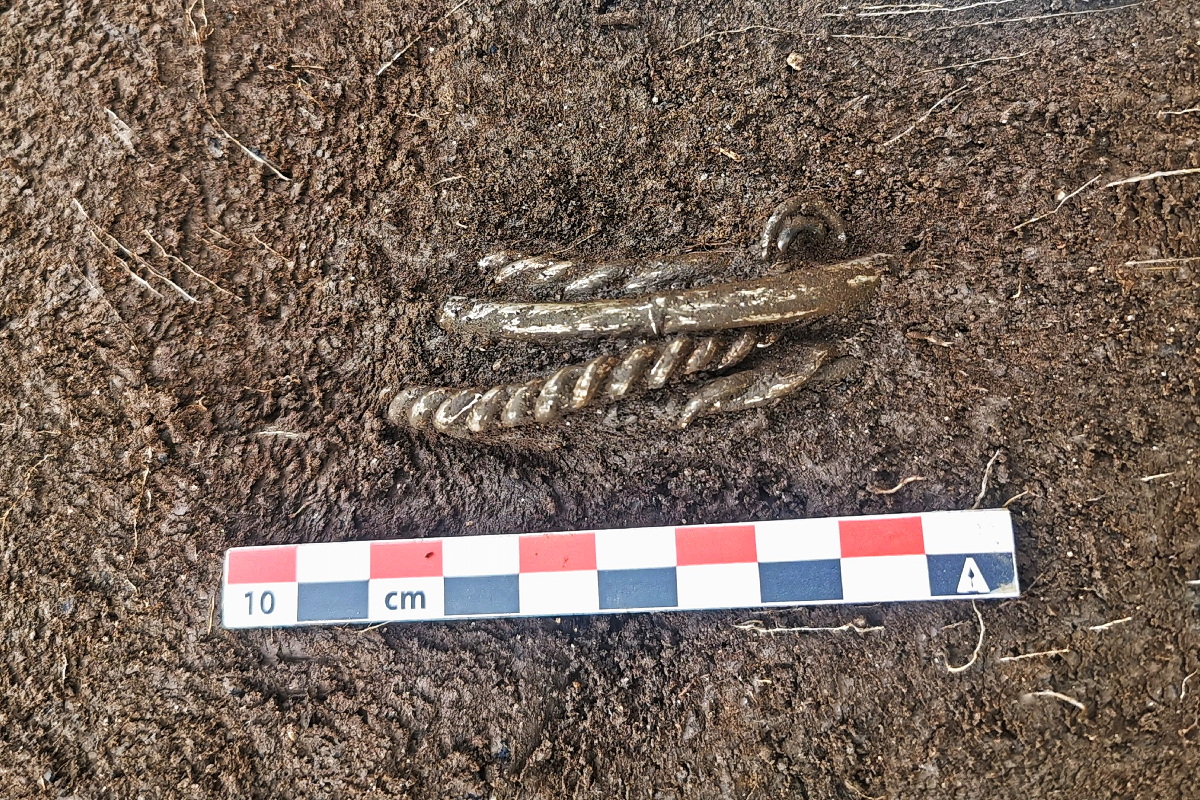 Archeologists have found four silver bracelets dating to the Viking Age on a farm in Vestland County, Norway.
