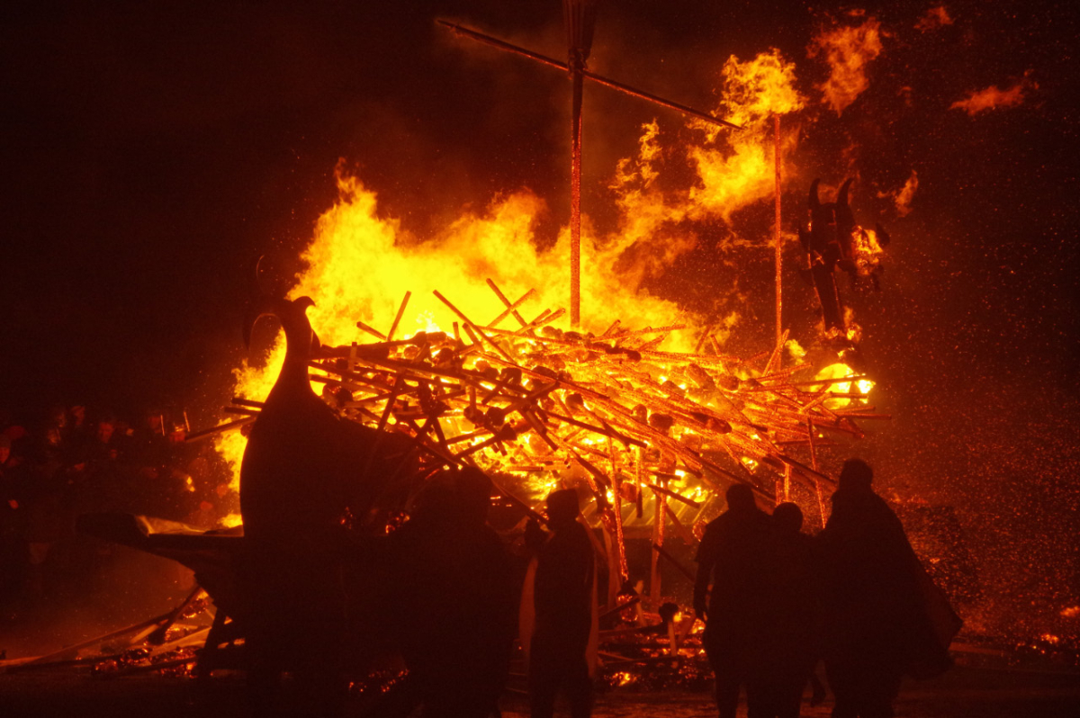 For the first time in its history, this year's Up Helly Aa, Lerwick's annual Viking festival held on the last Tuesday of January, allowed female participants in the procession.