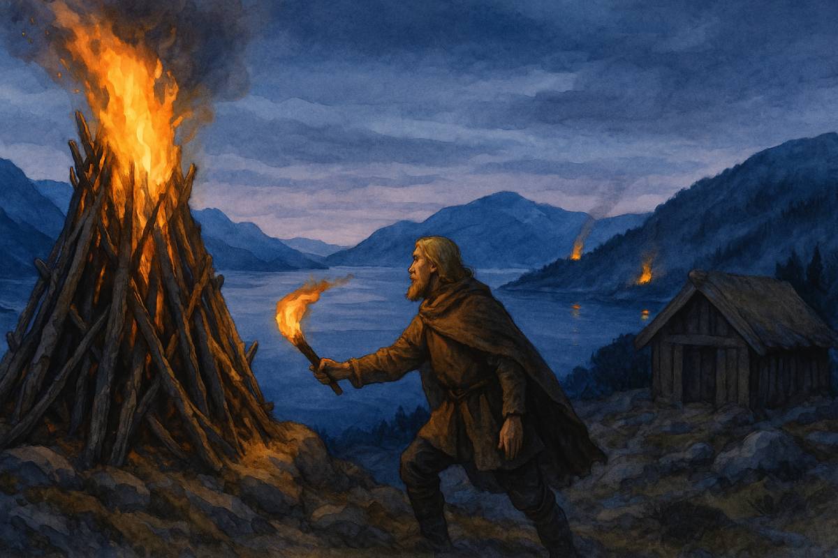 Researchers from the University of Stavanger have mapped a network of Viking Age beacons used as an early warning defense system across Norway.