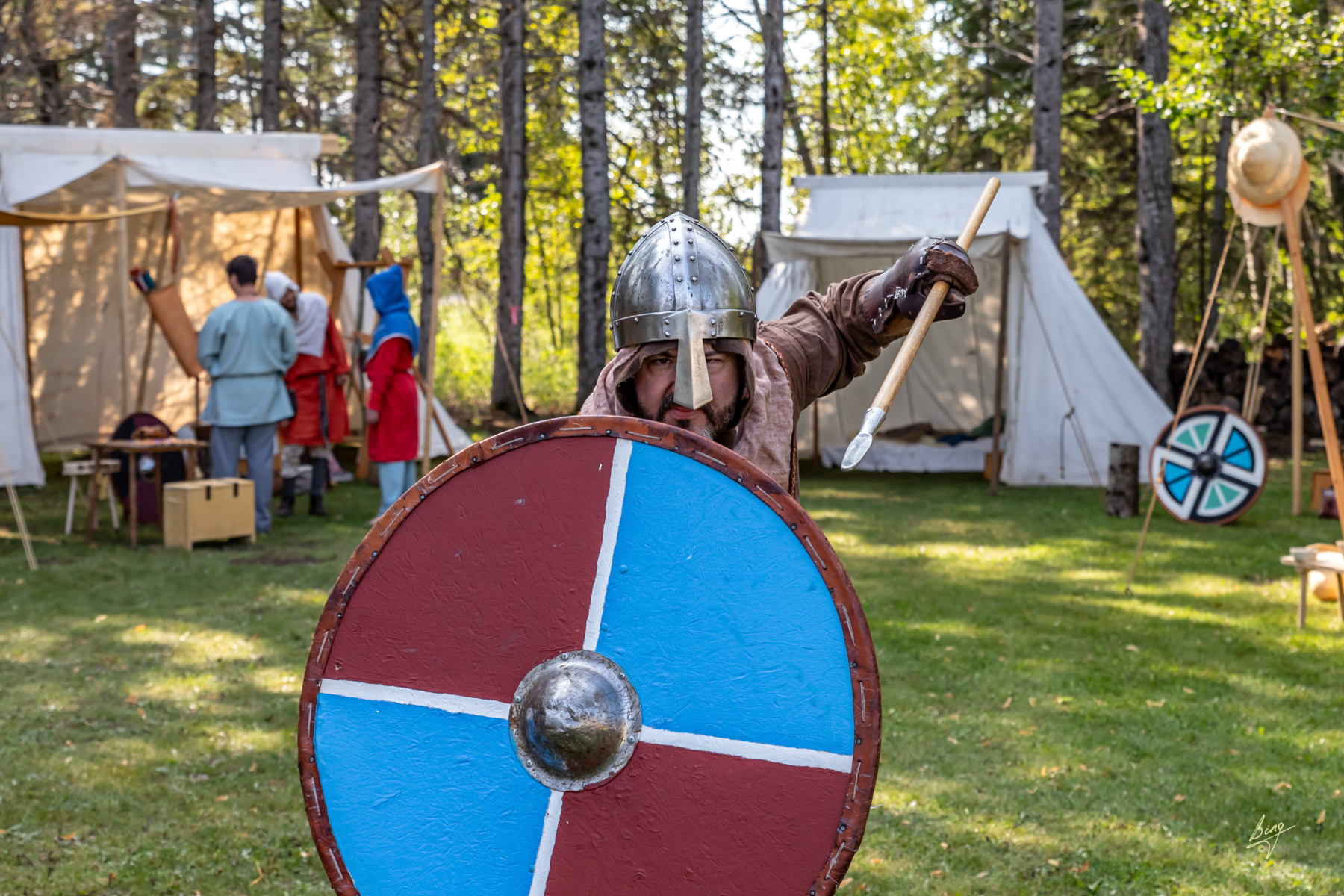 Getting in the mood at the Viking Days event in Alberta, Canada. Source: Danish Canadian National Museum