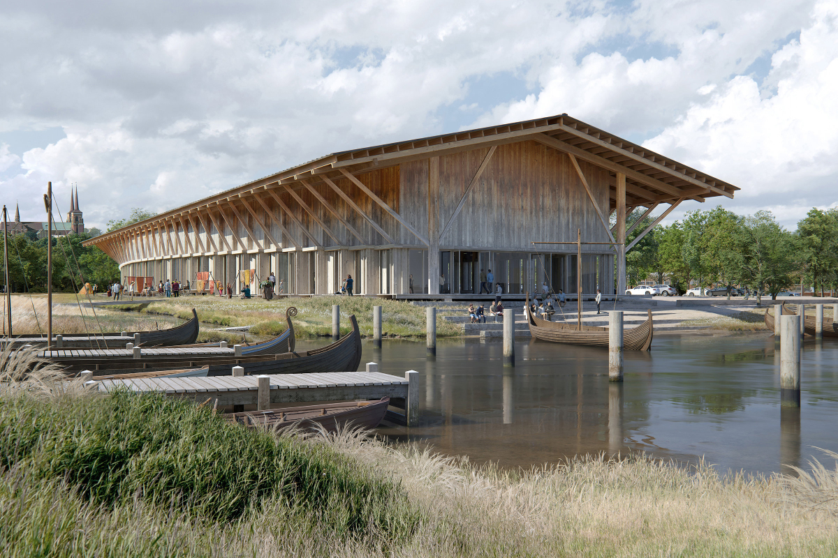 Lundgaard & Tranberg's winning design for Roskilde's Viking Ship Museum artfully combines Viking-era aesthetics with modern, sustainable architecture.