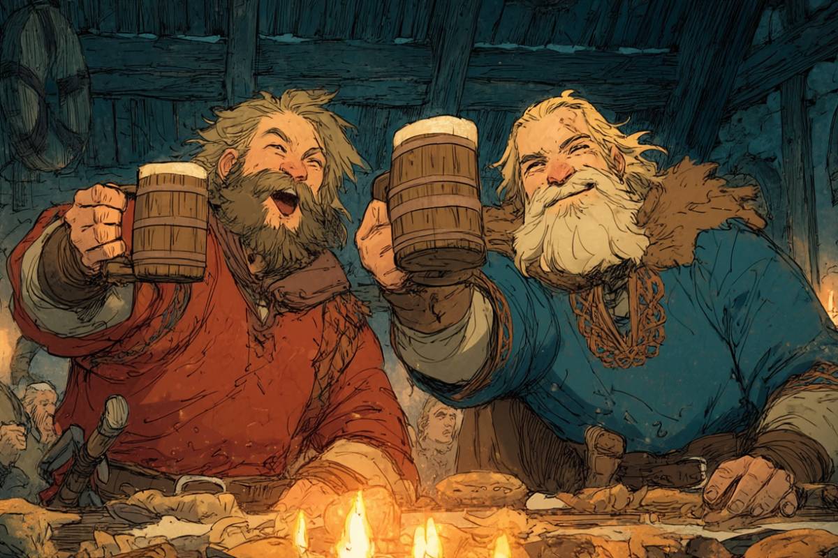 The Vikings did not celebrate New Year's Eve as we know it, but their winter solstice festival, Yule, was a time of feasting, sacrifices, and honoring the turning of the year.