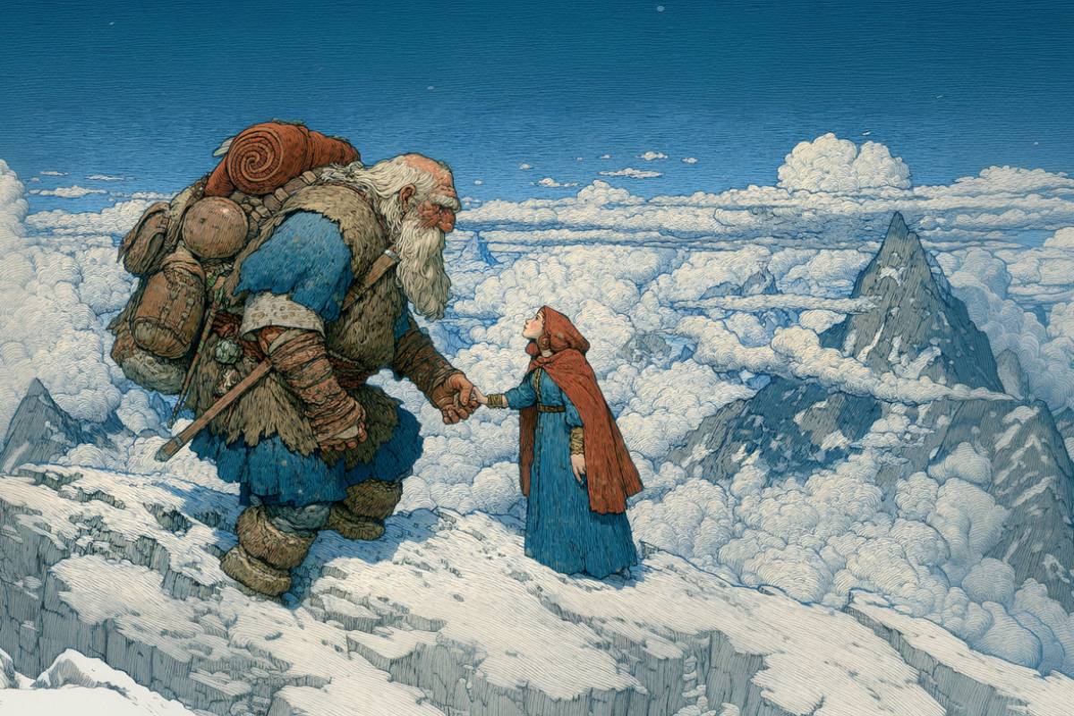 In Norse mythology, unions between gods and jötnar forge ties across rival worlds and often set the stage for fragile truces, new kinship, and later conflict.