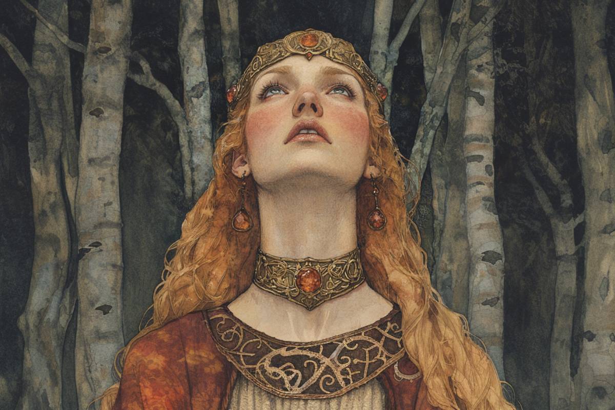 In later saga tradition we find a story about Brísingamen, a magnificent necklace forged by dwarves and worn by Freyja, which soon becomes the subject of deceit.